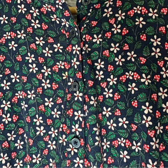 Boden Navy Floral Strawberry Tea Mini Dress Size 2P - Picture 4 of 7
